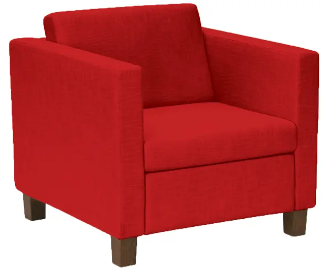 BOGA - 1 sedací souprava, koženka SK 7 - koženka červená